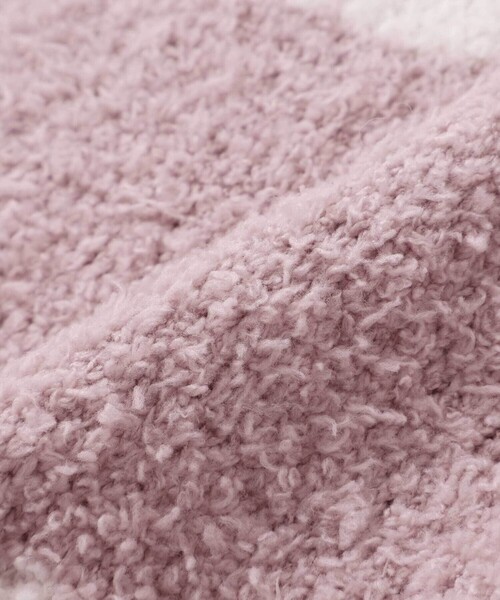 SLAP SLIP BABY（スラップスリップベビー）の「【お揃い/ウォッシャブル加工】アニマルウサギクマもこもこおくるみ（おくるみ・キッズ・ベージュ/ピンク・FREE）」の5枚目の写真