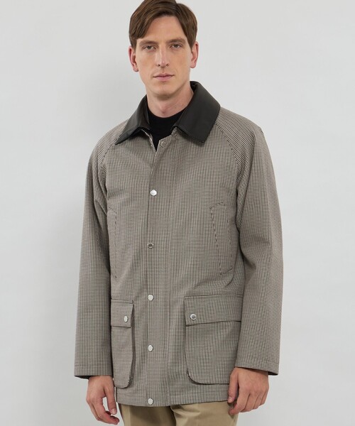 美品✨マッキントッシュロンドン ハリントンジャケット ブルゾン 裏地チェック L 美品 マッキントッシュロンドン ハリントンジャケット ブルゾン 裏地