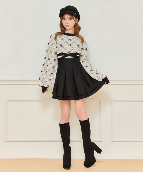 apres jour（アプレジュール）の「バックリボンニットトップス（ニット/セーター・レディース・ブラック系その他/ピンク系その他/ホワイト系その他・フリー/X-LARGE）」の8枚目の写真