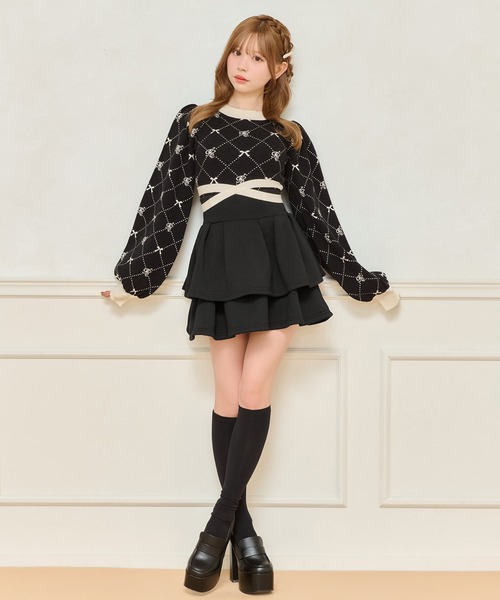 apres jour（アプレジュール）の「バックリボンニットトップス（ニット/セーター・レディース・ブラック系その他/ピンク系その他/ホワイト系その他・フリー/X-LARGE）」の13枚目の写真