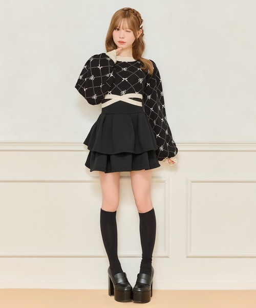 apres jour（アプレジュール）の「バックリボンニットトップス（ニット/セーター・レディース・ブラック系その他/ピンク系その他/ホワイト系その他・フリー/X-LARGE）」の14枚目の写真