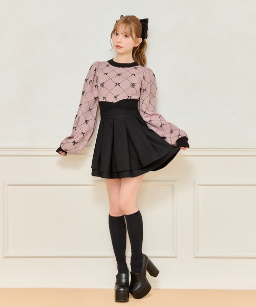 apres jour（アプレジュール）の「バックリボンニットトップス（ニット/セーター・レディース・ブラック系その他/ピンク系その他/ホワイト系その他・フリー/X-LARGE）」の20枚目の写真