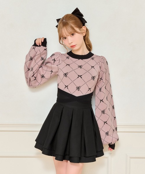 apres jour（アプレジュール）の「バックリボンニットトップス（ニット/セーター・レディース・ブラック系その他/ピンク系その他/ホワイト系その他・フリー/X-LARGE）」の17枚目の写真