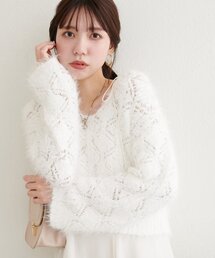 natural couture | 【mizu】ロンバス柄ファンシーニット(ニット/セーター)