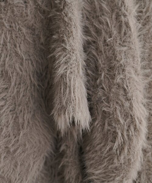 natural couture（ナチュラルクチュール）の「【mizu】ロンバス柄ファンシーニット（ニット/セーター・レディース・オフホワイト/ピンク/モカ・FREE）」の8枚目の写真