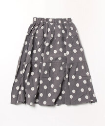 Rylee + Cru（ライリーアンドクルー）の「【RES】【Rylee＋Cru】TIERED MIDI SKIRT || DOTTY（その他ベビー用品）」