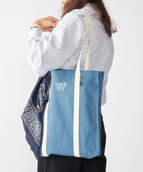 SHIPS（シップス）の「SHIPS×TAKE IVY:『TAKE NVY』INTER-VARSITYトートバッグ（トートバッグ・メンズ・ワイン/グリーン/キャメル/ロイヤルブルー/ネイビー・ONE SIZE）」の7枚目の写真