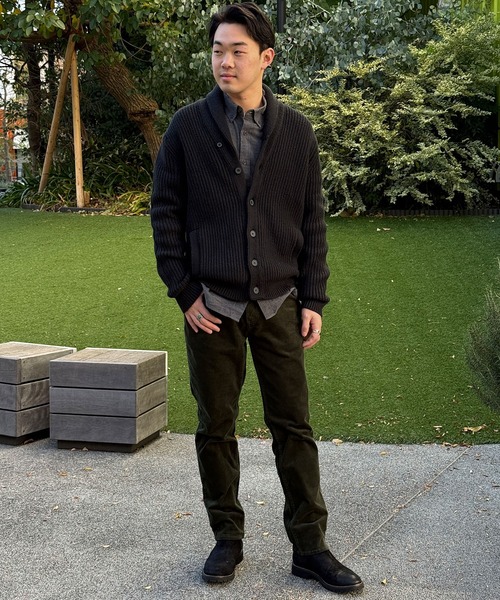 BANANA REPUBLIC FACTORY STORE（バナナリパブリック ファクトリーストア）の「BANANA REPUBLIC FACTORY STORE　　コージーショールカーディガン（カーディガン/ボレロ・メンズ・ブラック/ナチュラル・XL/L/M/S）」の9枚目の写真