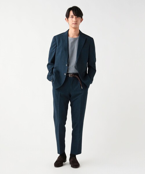 BEAMS HEART(ビームスハート)の「【7/2値下げ】デニムプリント シアサッカー 2ボタン ジャケット(セットアップ対応・ストレッチ)(テーラードジャケット・メンズ・インディゴブルー/ブルー・SMALL/MEDIUM/LARGE/X-LARGE)」の6枚目の写真