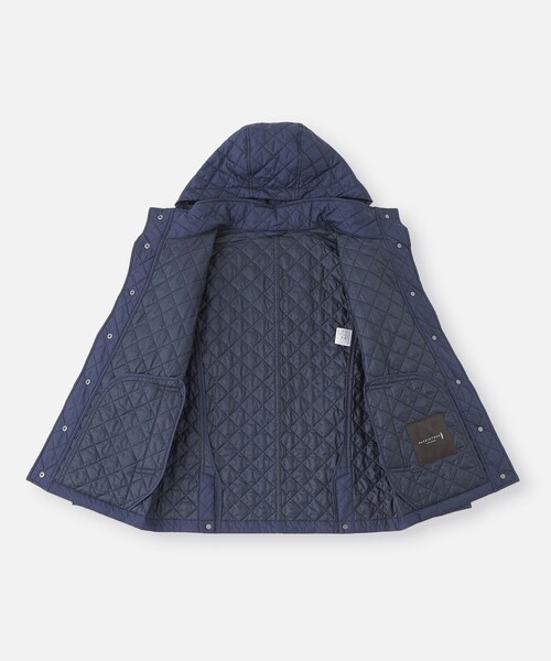 MACKINTOSH LONDON（マッキントッシュ ロンドン）の「キルティングタフタフーデットショートコート（ブルゾン・レディース・ネイビー/ブラック・36/38/40）」の12枚目の写真