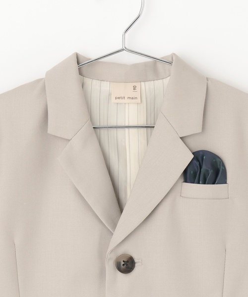 petit main(プティマイン)の「【セミフォーマル】JK+ハーフパンツセット(スーツセット・キッズ・ライトグレー/チャコール・130cm/110cm/120cm/90cm/100cm)」の9枚目の写真