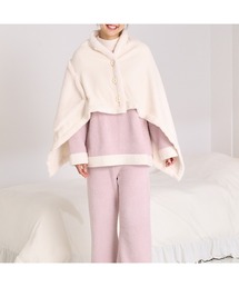 Francfranc | リバーシブルウォームフリース 4WAYポンチョ S アイボリー(ルームウェア/パジャマ)