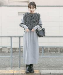 ITEMS URBANRESEARCH | ループニットベストセットワンピース(ワンピース)