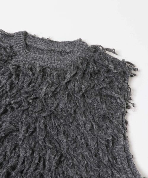 ITEMS URBANRESEARCH（アイテムズ アーバンリサーチ）の「ループニットベストセットワンピース（ワンピース・レディース・グレー/イエロー系その他/ブラウン・FREE）」の11枚目の写真