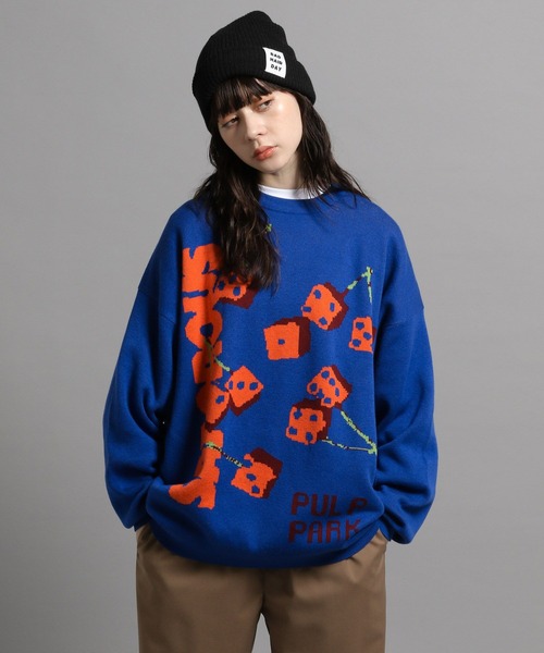 GEORGE'S(ジョージズ)の「フルーツアソートニット(ニット/セーター・メンズ・ピンク/レッド/グリーン/ブルー・MEDIUM/LARGE)」の3枚目の写真