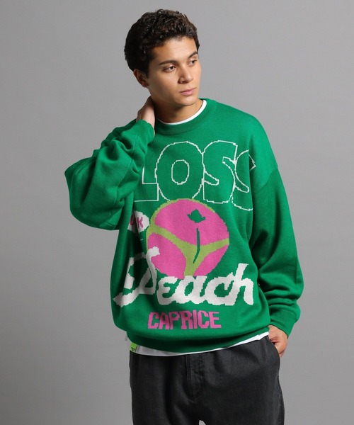 GEORGE'S(ジョージズ)の「フルーツアソートニット(ニット/セーター・メンズ・ピンク/レッド/グリーン/ブルー・MEDIUM/LARGE)」の2枚目の写真