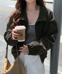 LAFFMO（ラフモ）の「スウェードライクジップアップブルゾン（ブルゾン）」