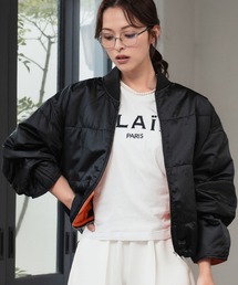 ELFRANK(エルフランク)の【2025AW】スタンドカラー バイカラー ナイロンブルゾン(ナイロンジャケット)