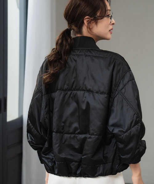 セール】【2025AW】スタンドカラー バイカラー ナイロンブルゾン