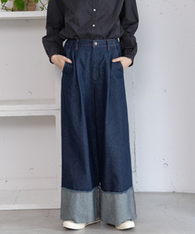 POU DOU DOU | 裾ロールアップデザインデニムパンツ(デニムパンツ)