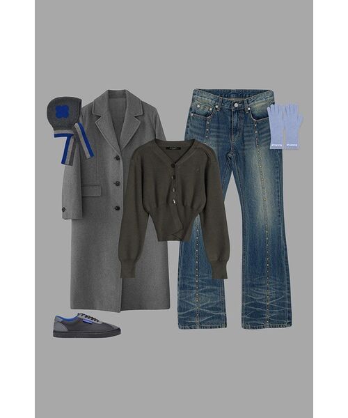 AVANDRESS(アバンドレス )の「Balloon Ribbed Cardigan CHARCOAL(カーディガン/ボレロ・レディース・その他・MEDIUM/SMALL)」の17枚目の写真