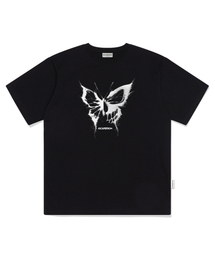 ESCAPEFROM（エスケープフロム）の「BUTTERFLY DEVIL Print Overfit Short Sleeve Tee Black（Tシャツ/カットソー）」