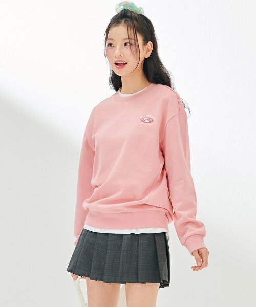 CHASECULT(チェイスカルト)の「共用エッセンシャルマンツーマンTシャツ-DAZU5101B0P(スウェット・メンズ・PINK・100/90/95/105)」の2枚目の写真