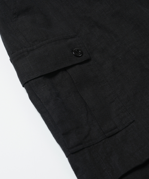 FRIZMWORKS(フリズムワークス)の「LINEN CARGO PARACHUTE PANTS _ BLACK(その他パンツ・メンズ・その他・MEDIUM/LARGE/X-LARGE)」の8枚目の写真
