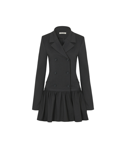 LIORA JACKET DRESS charcoal