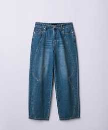 WEARSTAND（ウェアスタンド）の「【SLICK/スリック】13oz Western Seams Baggy Denim Pants / 13オンスウエスタンシームバギーデニムパンツ/ テーパード（デニムパンツ）」