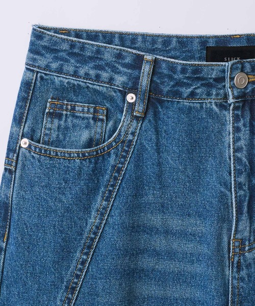 【SLICK/スリック】13oz Western Seams Baggy Denim Pants / 13オンスウエスタンシームバギーデニムパンツ/ テーパード