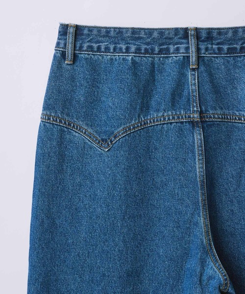 【SLICK/スリック】13oz Western Seams Baggy Denim Pants / 13オンスウエスタンシームバギーデニムパンツ/ テーパード