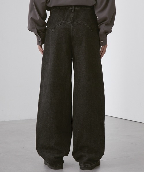 【SLICK/スリック】13oz Western Seams Baggy Denim Pants / 13オンスウエスタンシームバギーデニムパンツ/ テーパード