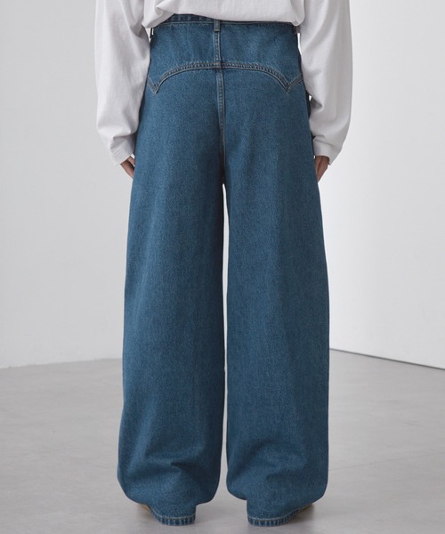 【SLICK/スリック】13oz Western Seams Baggy Denim Pants / 13オンスウエスタンシームバギーデニムパンツ/ テーパード