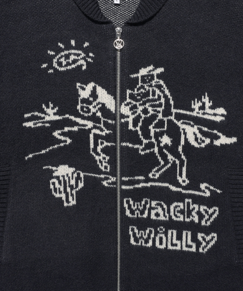 Wacky WiLLy(ワッキーウィリー)の「ウェスタングラフィックカーディガンネイビー(カーディガン/ボレロ・レディース・その他・SMALL/MEDIUM/LARGE/X-LARGE)」の5枚目の写真