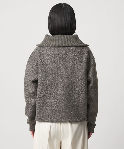A DAY IN THE LIFE UNITED ARROWS(アデイインザライフユナイテッドアローズ)の「ブークレ ハーフジップ プルオーバー <A DAY IN THE LIFE>(スウェット・レディース・ダークグレー/オフホワイト・FREE)」の8枚目の写真