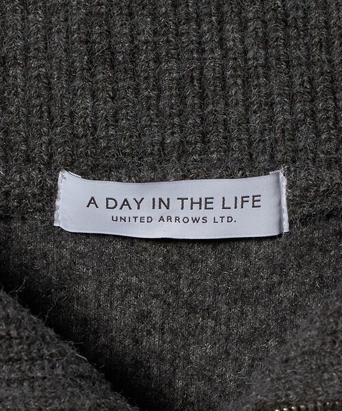 A DAY IN THE LIFE UNITED ARROWS(アデイインザライフユナイテッドアローズ)の「ブークレ ハーフジップ プルオーバー <A DAY IN THE LIFE>(スウェット・レディース・ダークグレー/オフホワイト・FREE)」の17枚目の写真