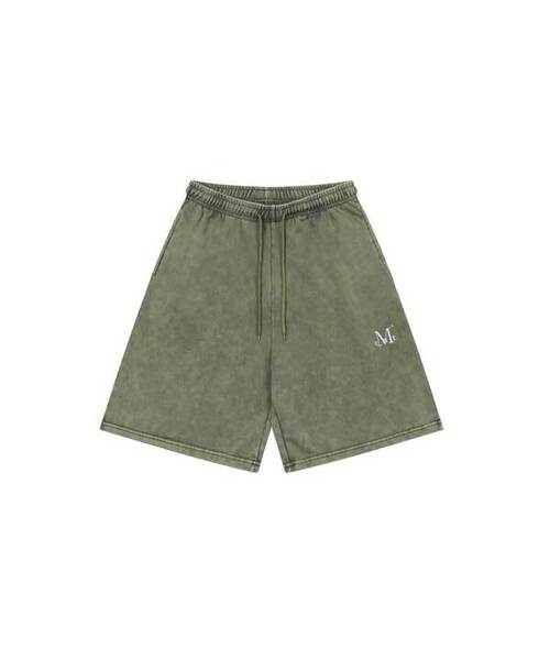 MUCENT(ムセント)の「イーズピグメントウォッシングバンディングバミューダハーフパンツ 男女共用 (3カラー)(その他パンツ・レディース・ブラック/スカイブルー/カーキ・FREE/1)」の2枚目の写真