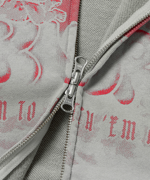 WKNDRS(ウィーキャンドース)の「ANGEL ZIPUP HOODIE (GREY)(パーカー・レディース・その他・X-LARGE/MEDIUM/LARGE)」の4枚目の写真