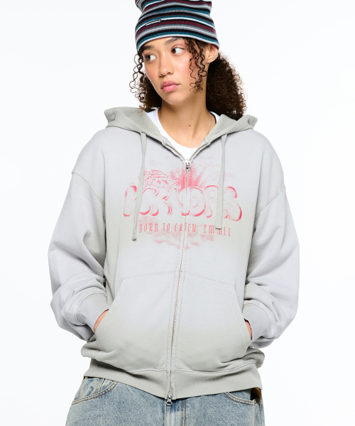 WKNDRS(ウィーキャンドース)の「ANGEL ZIPUP HOODIE (GREY)(パーカー・レディース・その他・X-LARGE/MEDIUM/LARGE)」の7枚目の写真