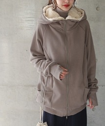 「とろける裏シャギー」 あったか ダブルジップパーカー