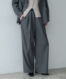 GALLEST | Comfy SET UP｜イージーストレートスラックス【セットアップ対応／通勤／カセット服】(その他パンツ)