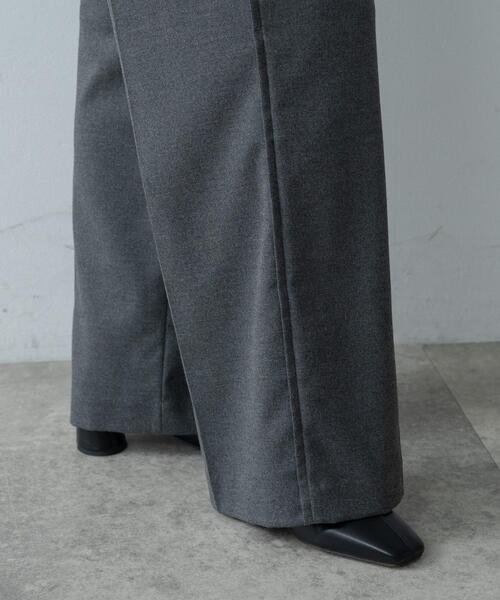 GALLEST（ギャレスト）の「Comfy SET UP｜イージーストレートスラックス【セットアップ対応／通勤／カセット服】（その他パンツ・レディース・ダークグレー/ブラック/ブラウン系・34/36/38/40）」の13枚目の写真