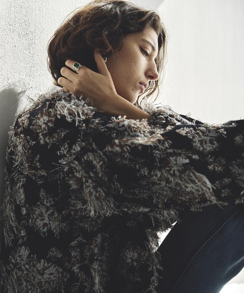 ROSE BUD（ローズバッド）の「(mag.by c)FLOWER JACQUARD BLOUSE（シャツ/ブラウス・レディース・ブラウン/ネイビー・ONE SIZE）」の19枚目の写真