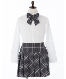 ALICE MAGIC（アリスマジック）の「スカート+リボン 2点セット 制服風プリーツスカートセット ALICE MAGIC 3118506（スーツスカート）」