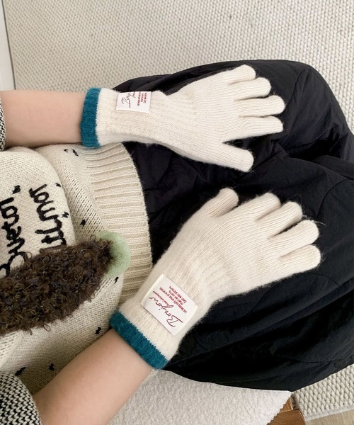 aimoha（アイモハ）の「【aimoha-KIDS-】キッズ アームウォーマーニットグローブ（手袋・キッズ・オフホワイト/グレー/ピンク/ブラウン・FREE）」の17枚目の写真
