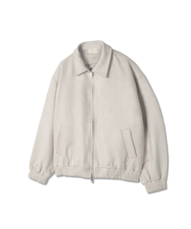 And Again（アンドアゲイン）の「ミニマルスエードカラーブルゾン（ライトグレー）（MA-1）」