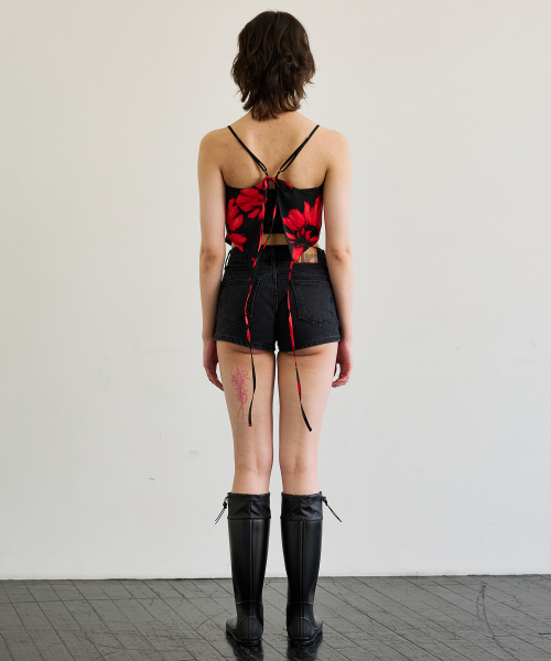 ARI（アリ）の「FLUTTER TOP / RED（シャツ/ブラウス・レディース・レッド・FREE）」の4枚目の写真