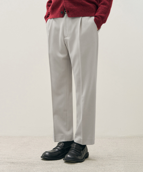 DRAW FIT（ドローフィット）の「ワンタックバンディングテーパードスラックス [クリーム]（スラックス・メンズ・その他・XX-LARGE/LARGE/MEDIUM/SMALL/X-LARGE）」の2枚目の写真
