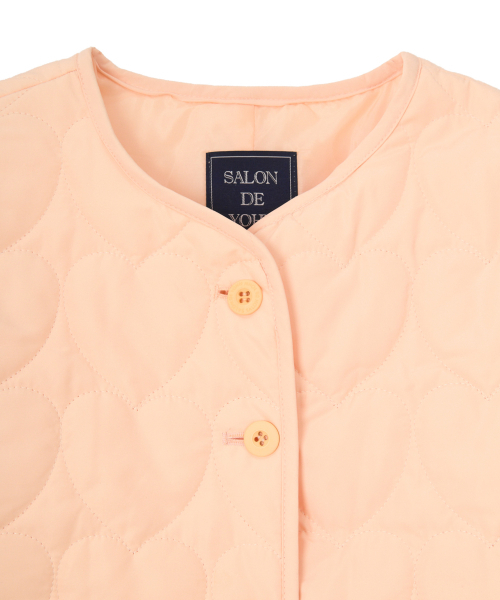 SALON DE YOHN(サロンドヨーン)の「Heart Quilting Jacket_ Peach(その他アウター・レディース・その他・SMALL/MEDIUM)」の5枚目の写真